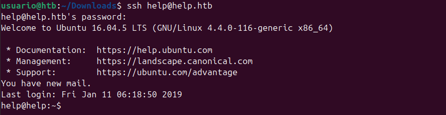 SSH login