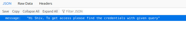 Mensaje JSON
